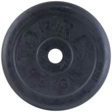 Диск обрезин. "TORRES 5 кг" арт.PL50645, d.31мм, металл в резиновой оболочке, черный